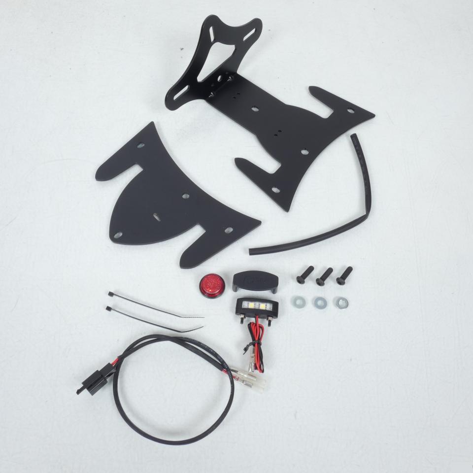 Support plaque immatriculation éclairage Led R&G pour moto Kawasaki 1000 KLZ VERSYS ABS 2012 à 2018 LP0117BK Neuf