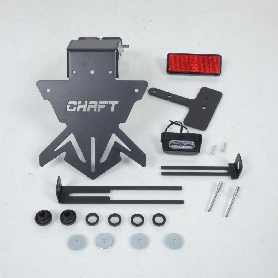 Kit support plaque immatriculation Chaft pour moto Suzuki Gsx-F 1000 UL421 Noir
