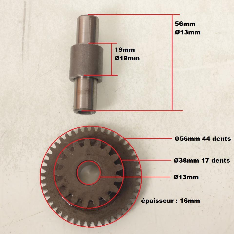 Pignon intermédiaire de démarreur origine pour Moto Suzuki 125 GN 1994 à 2001 F401/NF41A Occasion