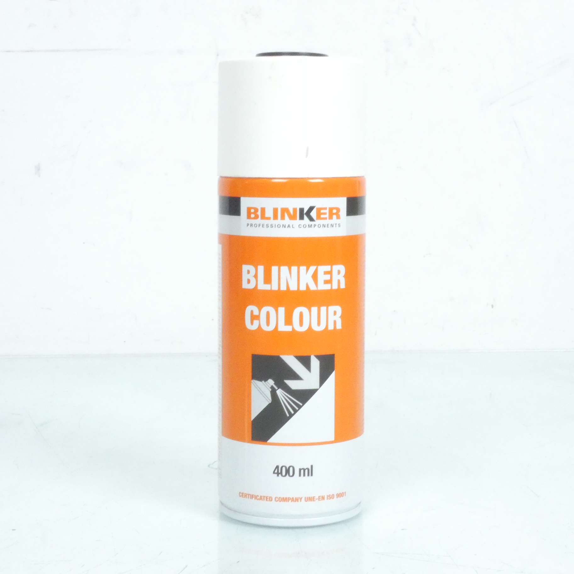 Bombe de peinture noir brillant Blinker pour moto RAL9005 / 400ml Neuf