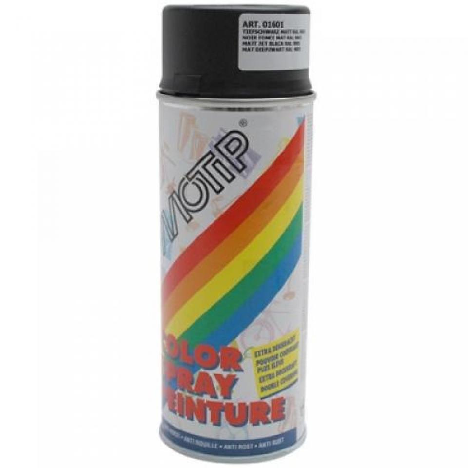 Bombe de peinture Motip pour Auto RAL9005 / 400ml / M01601 Neuf