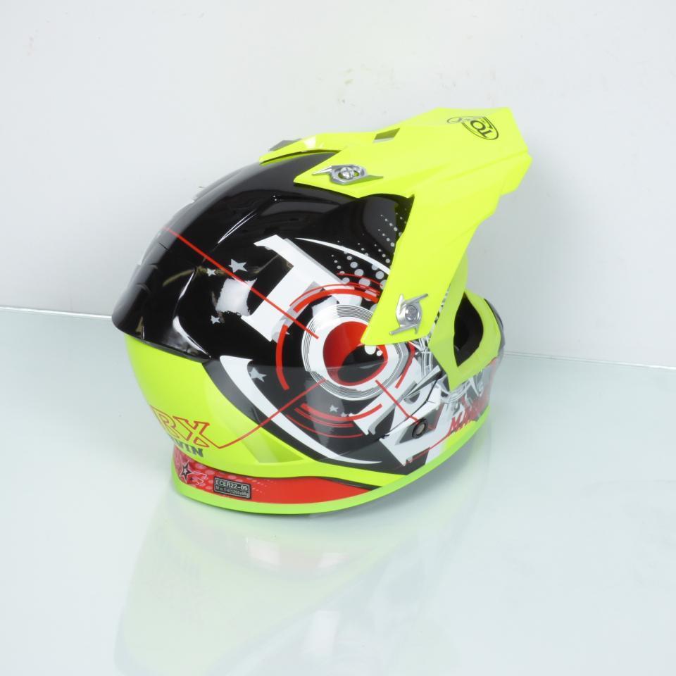 Casque pour moto cross Torx Marvin Eyes Neon Lemon Taille XL jaune vert fluo