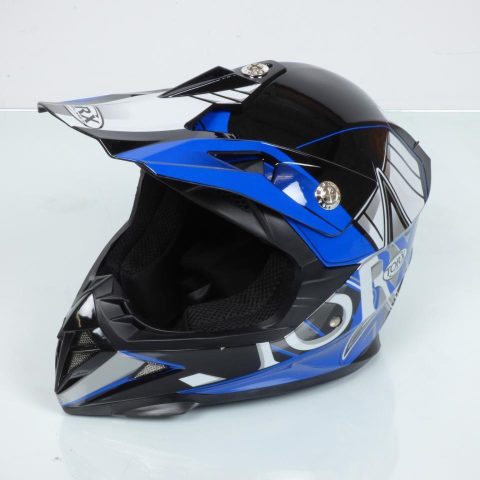 Casque intégral de motocross bleu pour enfant Torx Peter blue Taille S Neuf