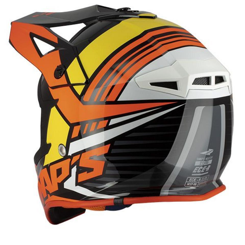 Casque cross orange noir Swap's Taille XS S818 Neuf pour moto cross enduro TT