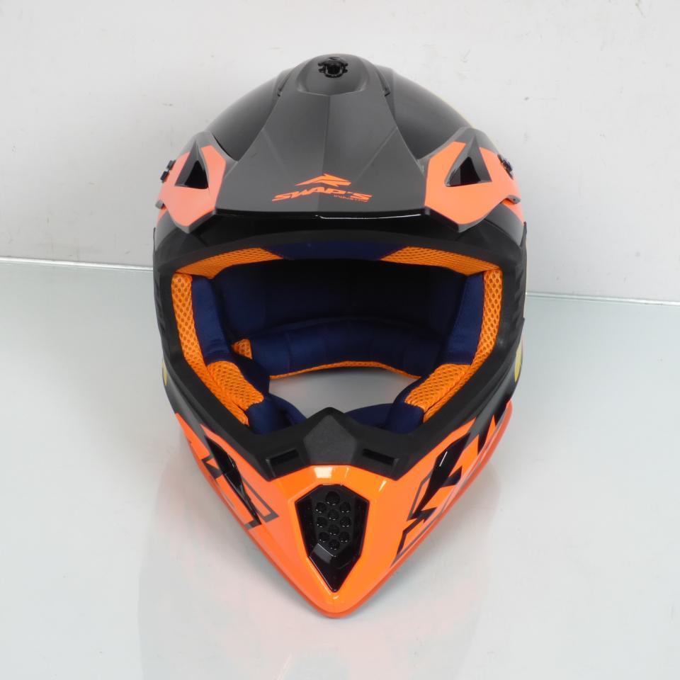 Casque cross orange noir Swap's Taille XS S818 Neuf pour moto cross enduro TT