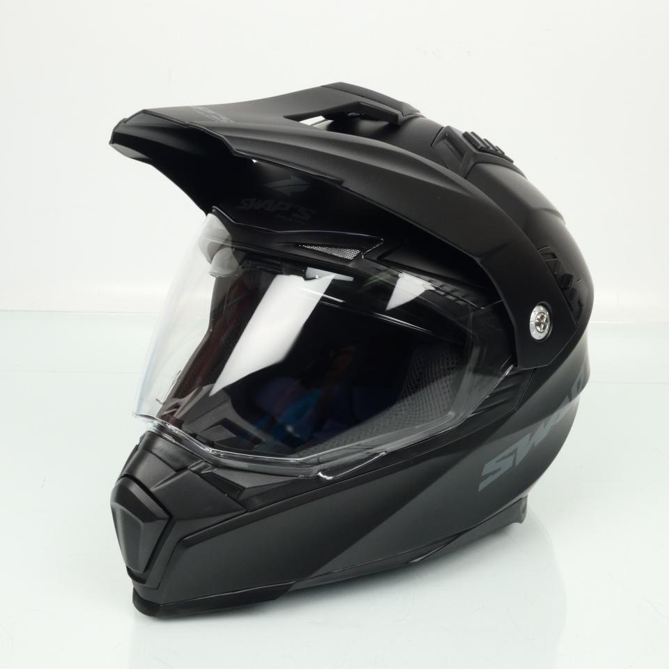 Casque pour moto cross trail Swaps Enduro S789 Crux noir mat Taille M 57-58cm Neuf
