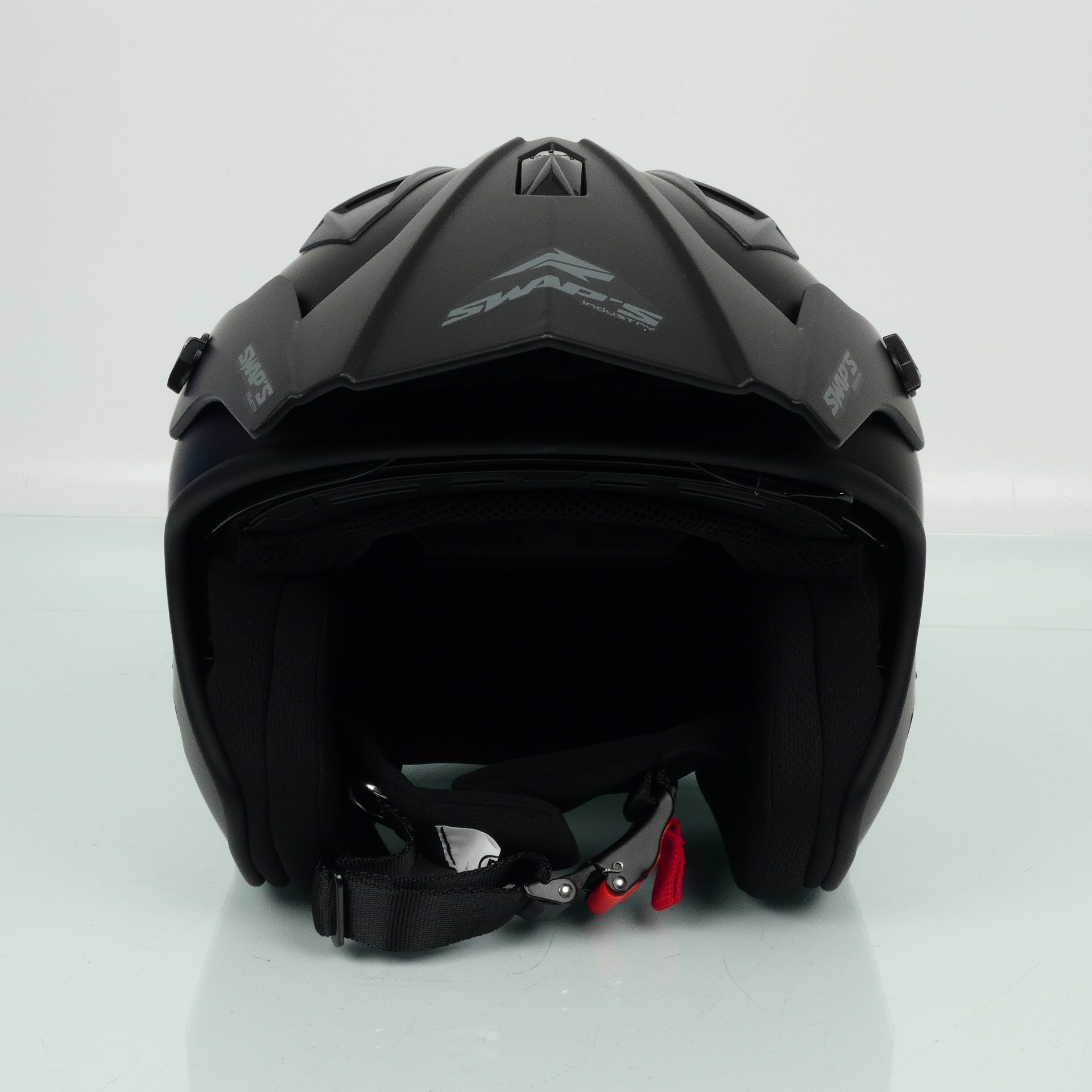 Casque Swaps Trooper S769 noir mat pour moto trial quad Taille XS 53-54cm Neuf