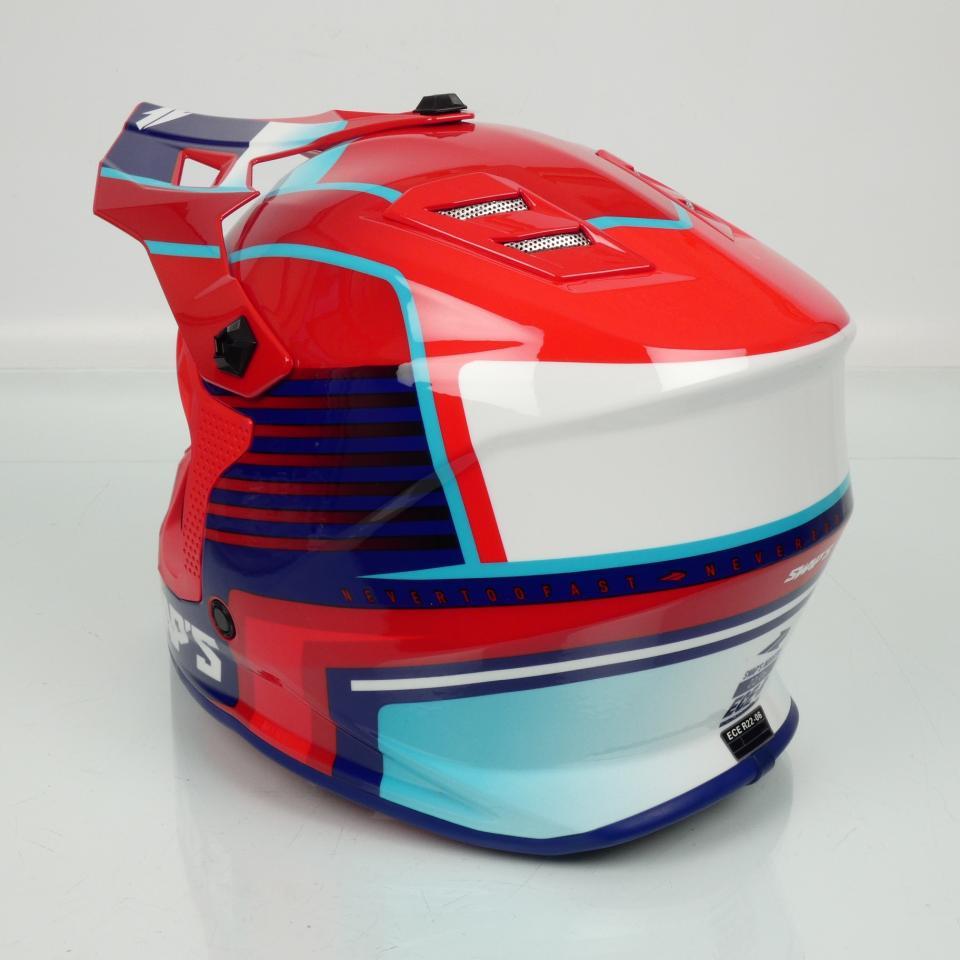 Casque de moto cross rouge pour enfant Taille S 47-48cm Swaps S886 Rock'it RED