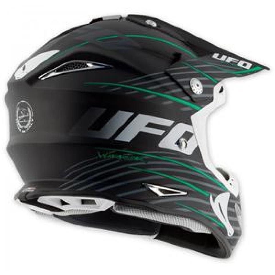 Casque enduro cross tout terrain vert UFO taille XL pour Homme Femme UFO0107K-004 Neuf