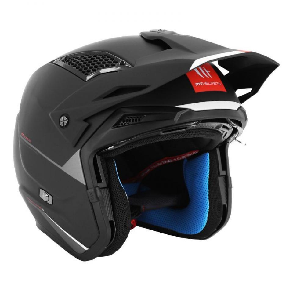 Casque taille XL pour moto trial mentonnière amovible MT Streetfighter 61-62cm