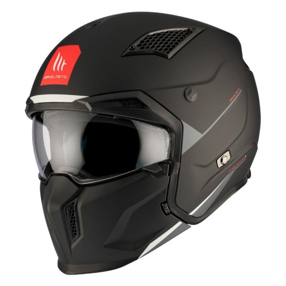 Casque taille XL pour moto trial mentonnière amovible MT Streetfighter 61-62cm
