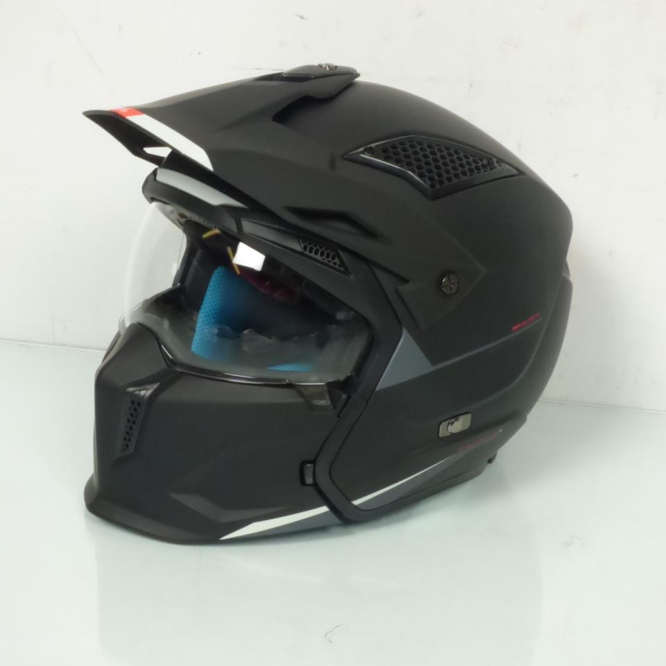 Casque taille XL pour moto trial mentonnière amovible MT Streetfighter 61-62cm