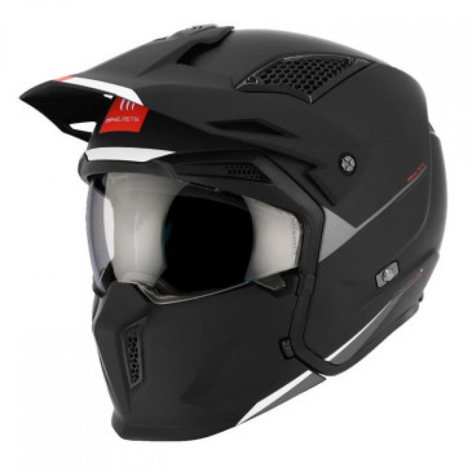 Casque taille XL pour moto trial mentonnière amovible MT Streetfighter 61-62cm