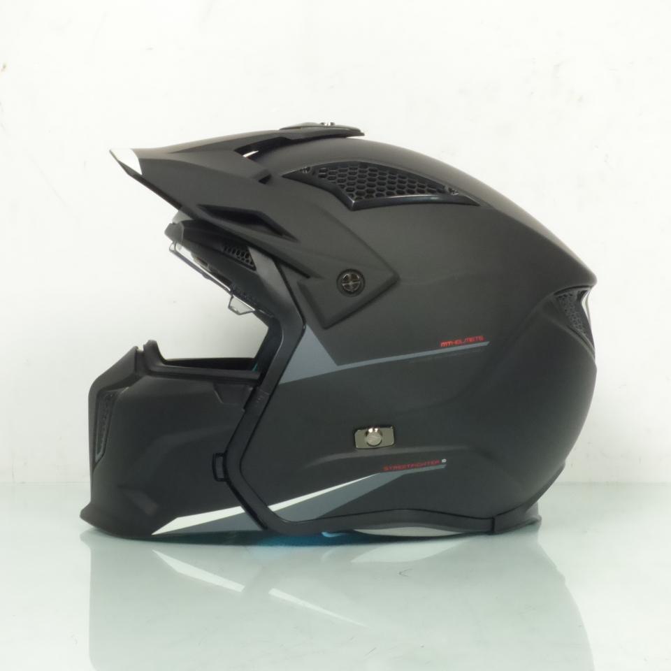 Casque taille XL pour moto trial mentonnière amovible MT Streetfighter 61-62cm