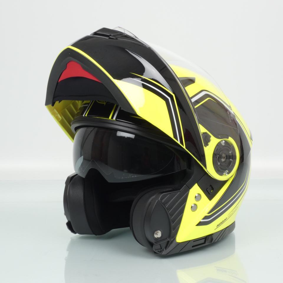 Casque pour moto modulable One Outline 2.0 jaune noir homme femme Taille XS 54cm Neuf