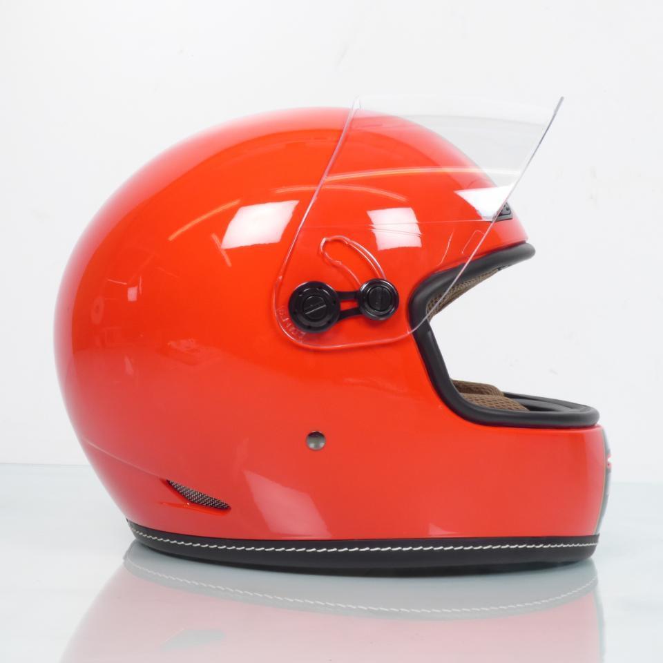Casque de pour moto route vintage Torx Barry Legend Racer Red Shiny Taille S rouge