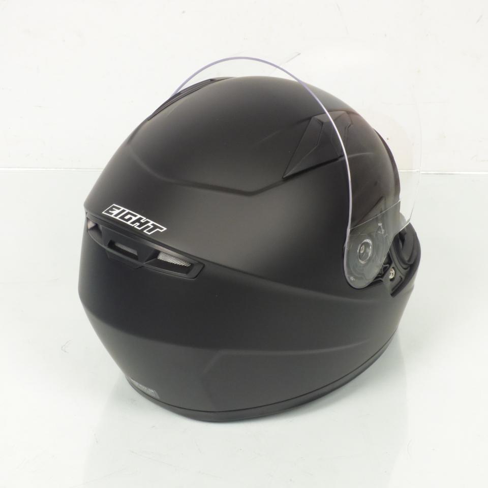 Casque intégral moto route pour enfant Eight Seeker S446 taille S 47-48cm noir