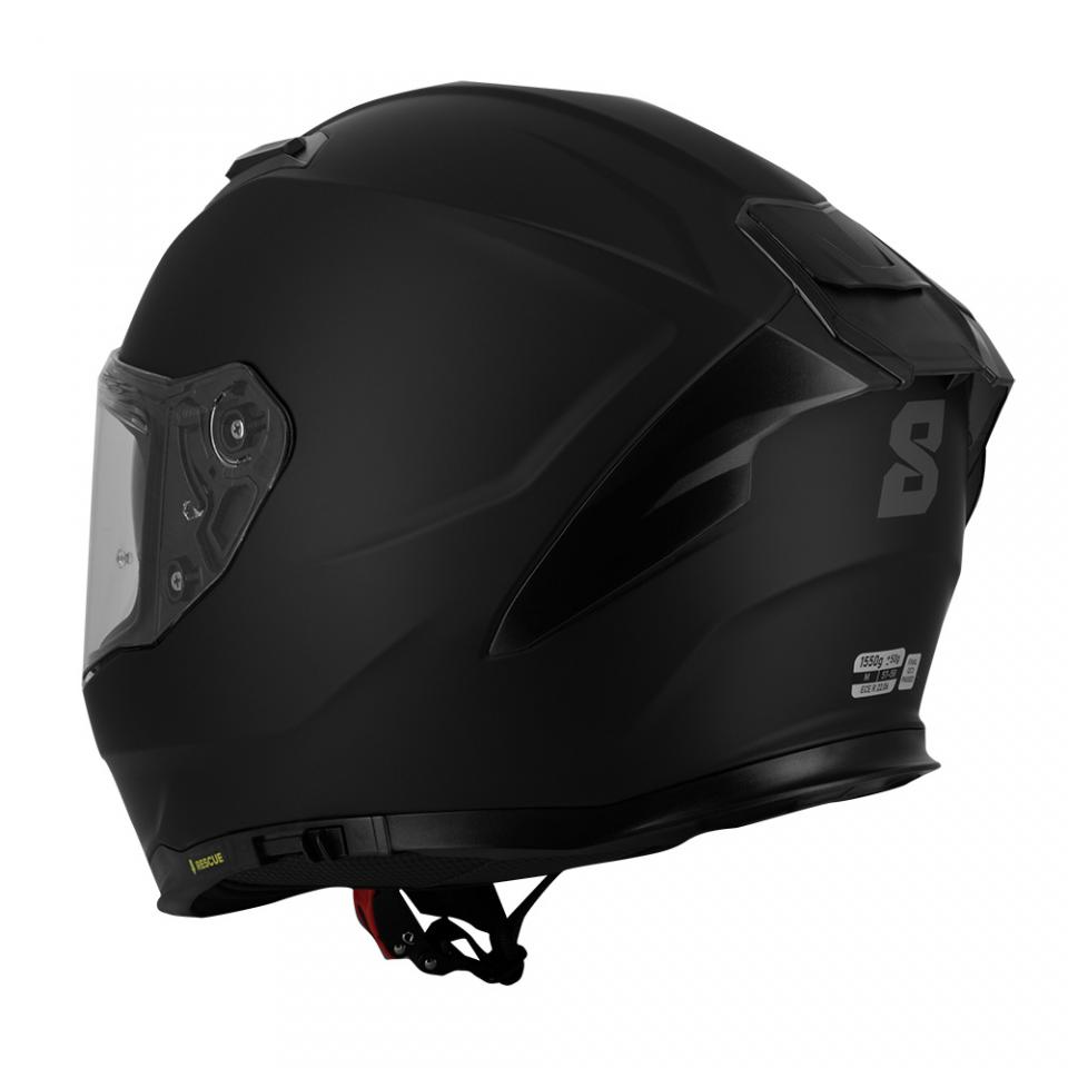 Casque intégral noir mat Taille L 59-60cm pour homme femme Eight VENGE R S442