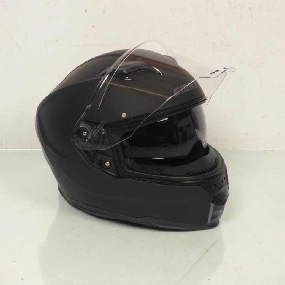 Casque intégral noir mat Taille XL 61-62cm pour homme femme Eight VENGE R S442