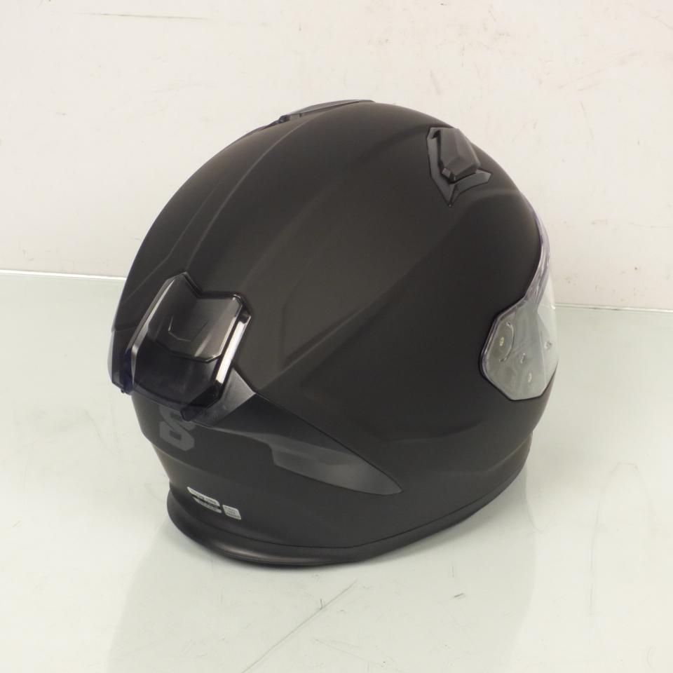 Casque intégral noir mat Taille XL 61-62cm pour homme femme Eight VENGE R S442