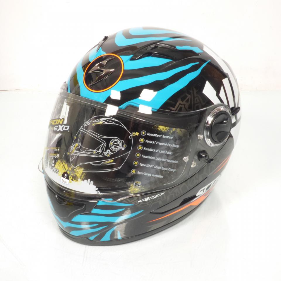 Casque intégral Scorpion pour homme / femme taille S 55-56 EXO-490 Neuf