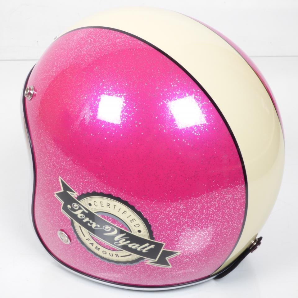 Casque jet Torx pour Deux Roues Torx Taille L wyatt Famous Glitter Pink / 59-60cm Neuf