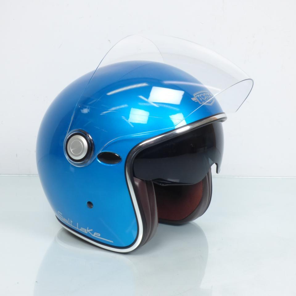 Casque jet homme femme Taille XL 61-62 Torx Salt Lake Rainbow Blue Gloss neuf