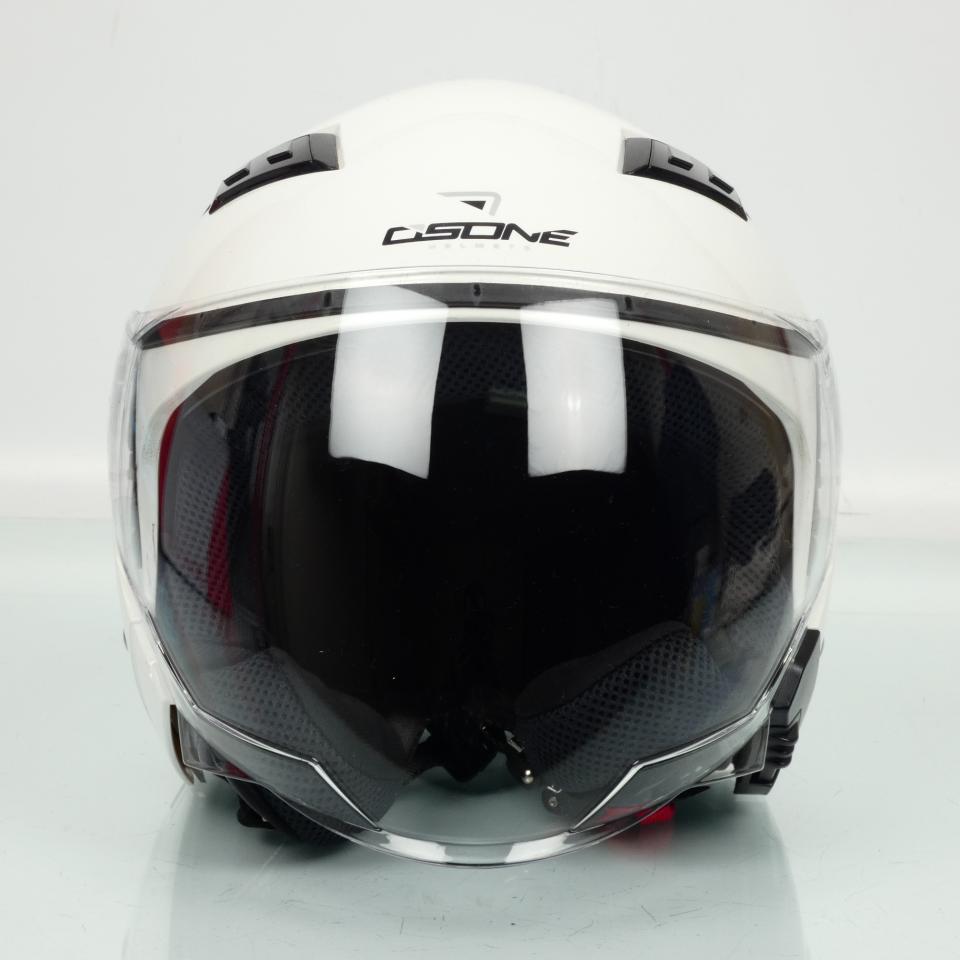 Casque jet Osone S760 blanc brillant Taille S 55-56cm pour moto scooter Neuf