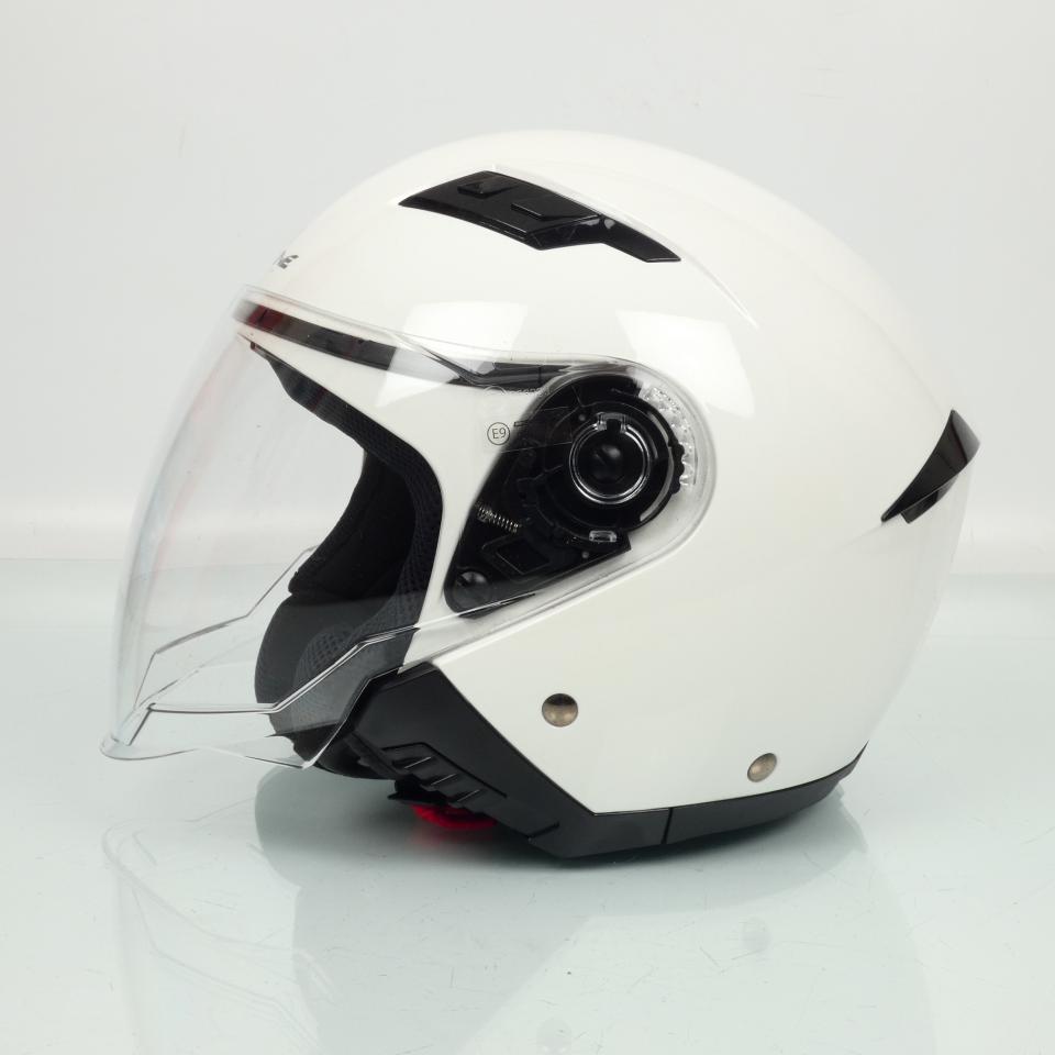 Casque jet Osone S760 blanc brillant Taille S 55-56cm pour moto scooter Neuf