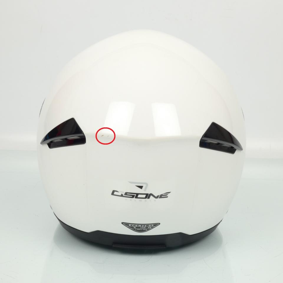 Casque jet Osone S760 blanc brillant Taille S 55-56cm pour moto scooter Neuf