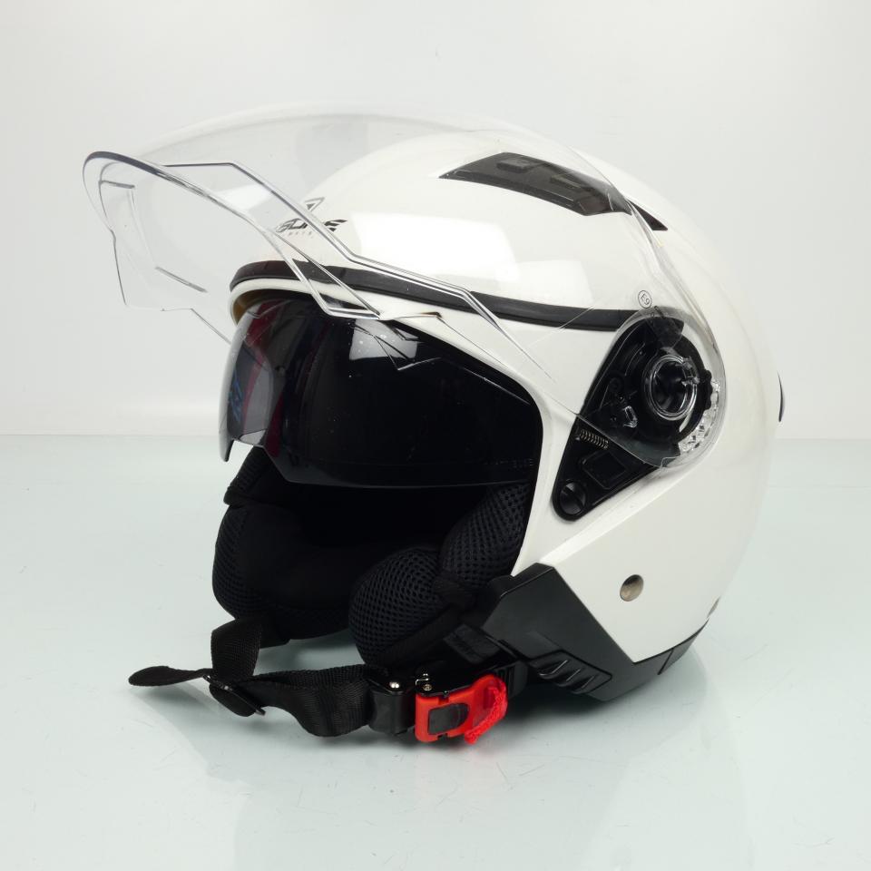 Casque jet Osone S760 blanc brillant Taille S 55-56cm pour moto scooter Neuf