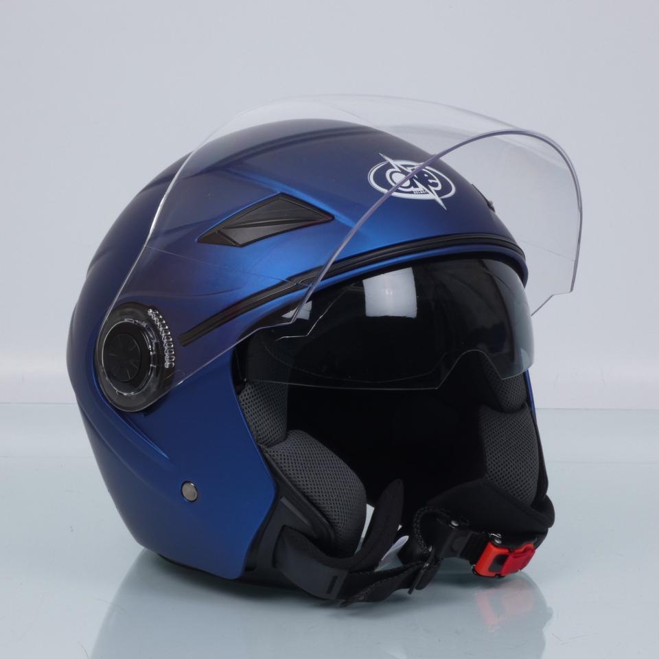 Casque jet One Alfa bleu mat homme femme One Taille M 57-58cm scooter moto Neuf