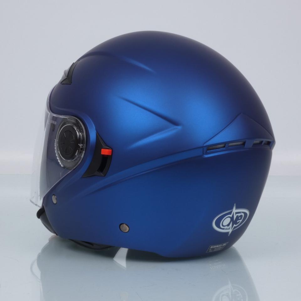Casque jet One Alfa bleu mat homme femme One Taille M 57-58cm scooter moto Neuf