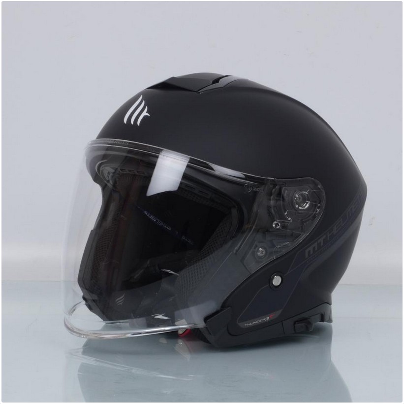 Casque jet pour homme femme MT Helmets Taille XXXL 3XL 65 à 66cm Neuf noir mat
