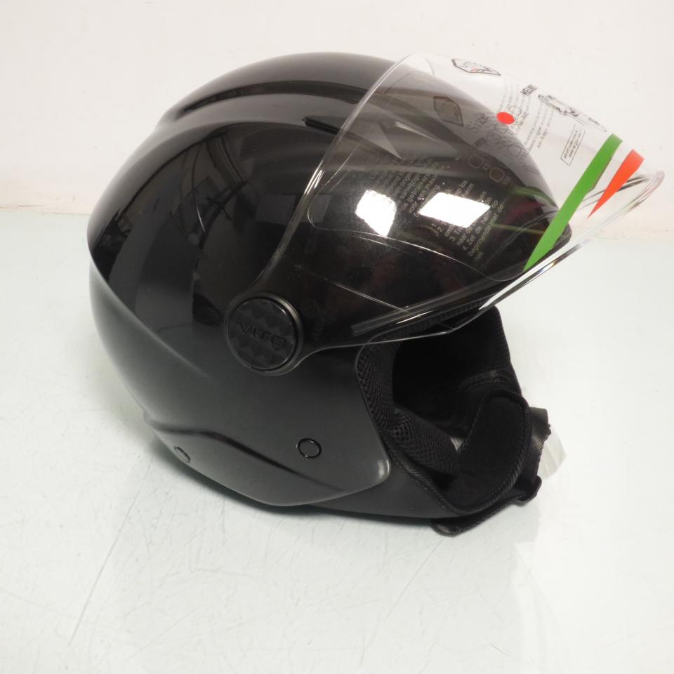 Casque jet VITO HELMETS pour homme / femme MT Helmets Taille XL VITO HELMET JET UNO NOIR Neuf