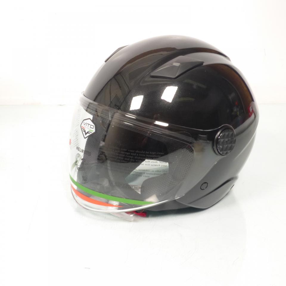 Casque jet VITO HELMETS pour homme / femme MT Helmets Taille XL VITO HELMET JET UNO NOIR Neuf