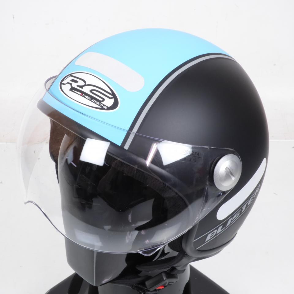 Casque jet RC Helmets pour Deux Roues RC Helmets Taille L 59-60cm / Blister noir bleu Neuf en destockage