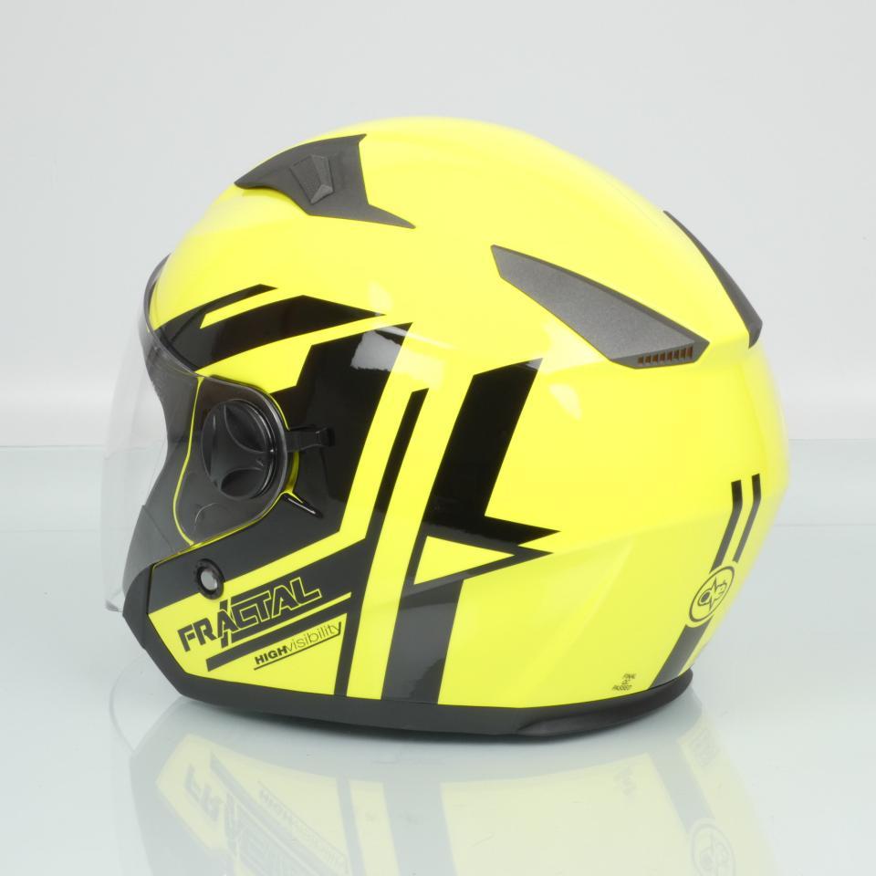 Casque jet One Jettone jaune noir homme femme Taille XS 53-54cm scooter pour moto Neuf