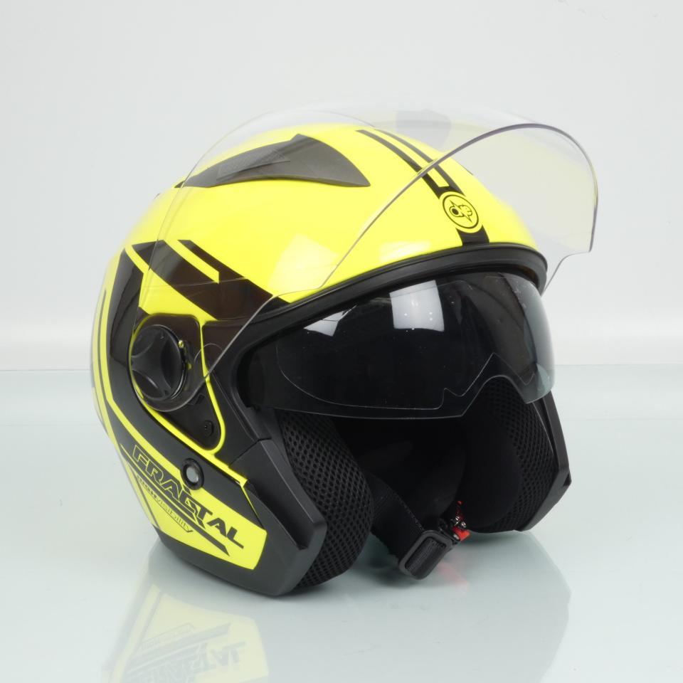 Casque jet One Jettone jaune noir homme femme Taille XS 53-54cm scooter pour moto Neuf