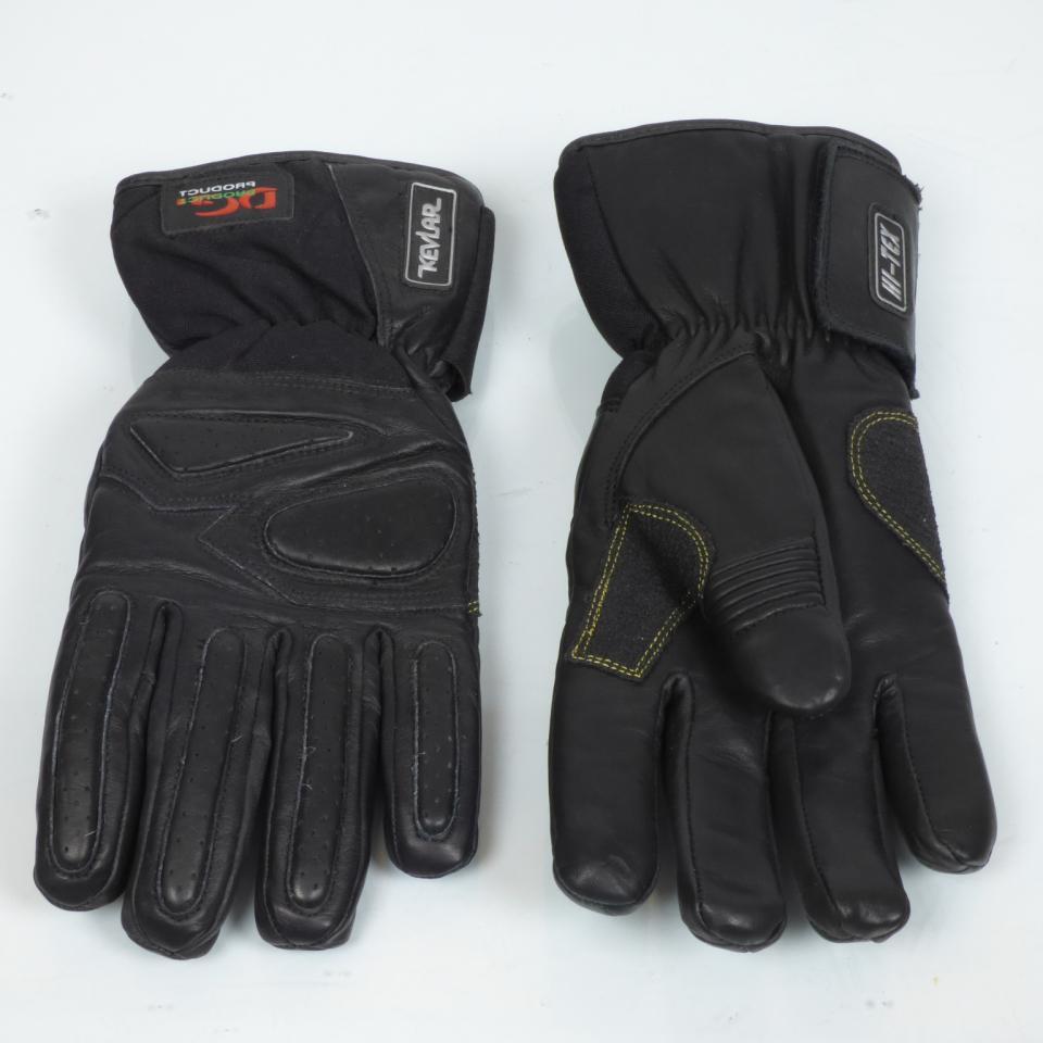 Gant pour moto route hiver DG Taille 7 en cuir et textile coloris noir ski destockage