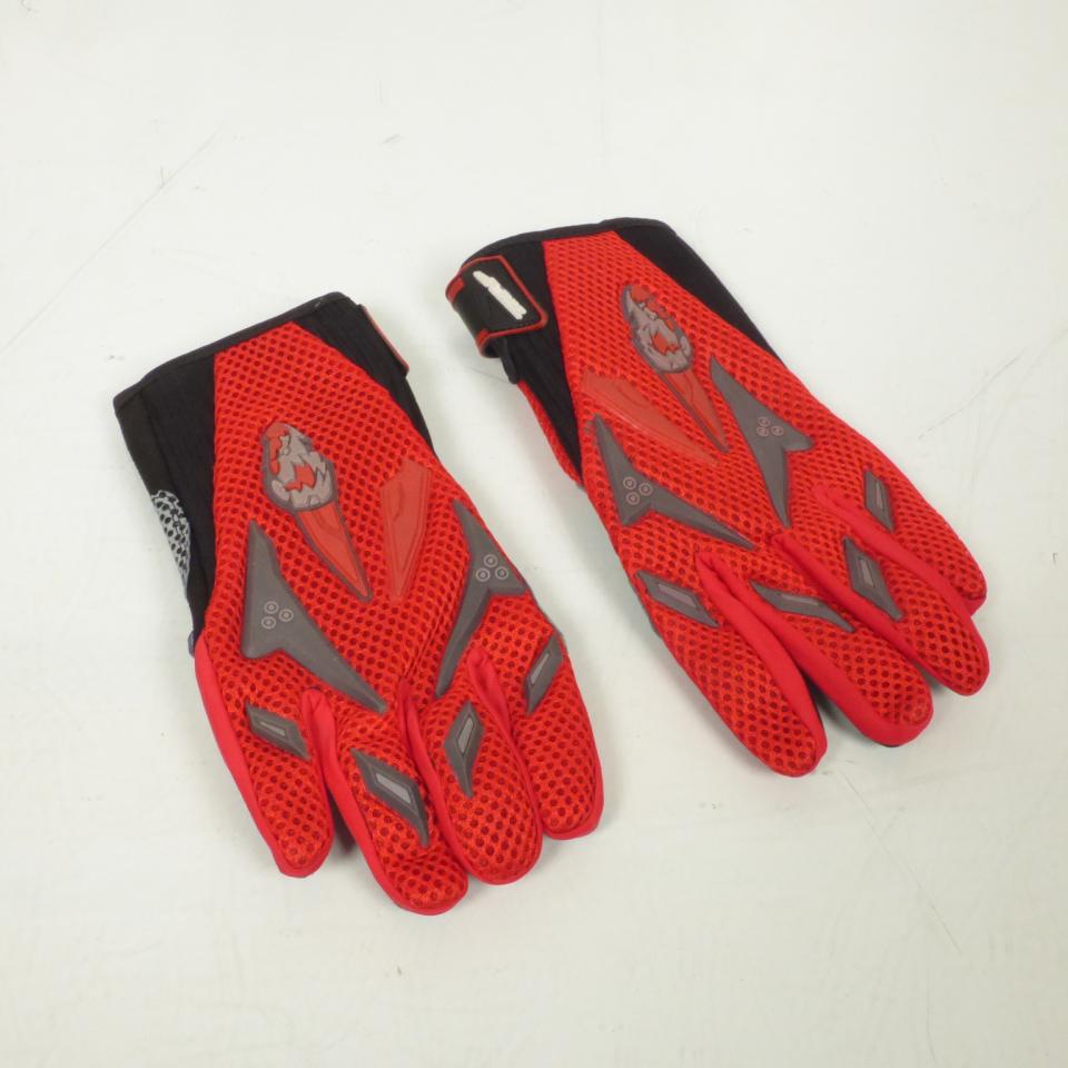 Gant Trap pour VTT ou moto cross rouge Taille L non homologué tout terrain Neuf