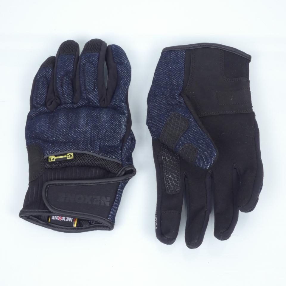 Gant pour moto route été Homme Nexone Palerme Bleu Jeans Taille L homologué CE Neuf