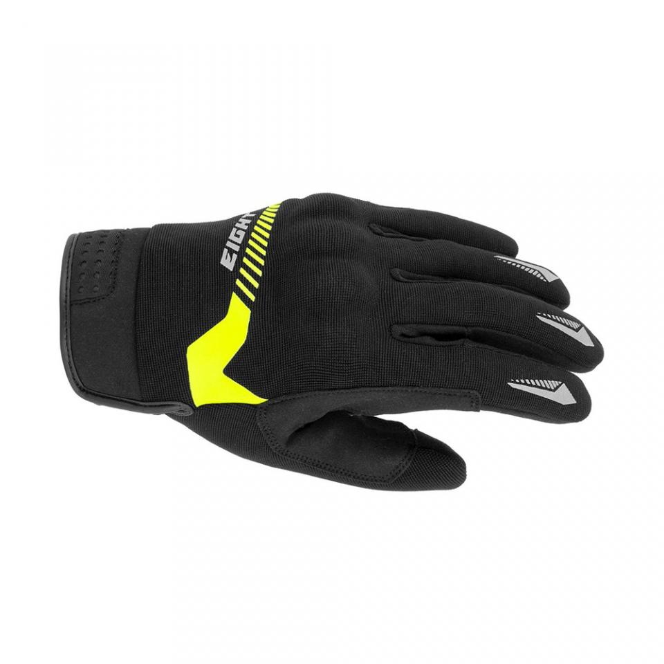 Gant moto route été Eight First noir jaune fluo pour homme femme Taille XL Neuf