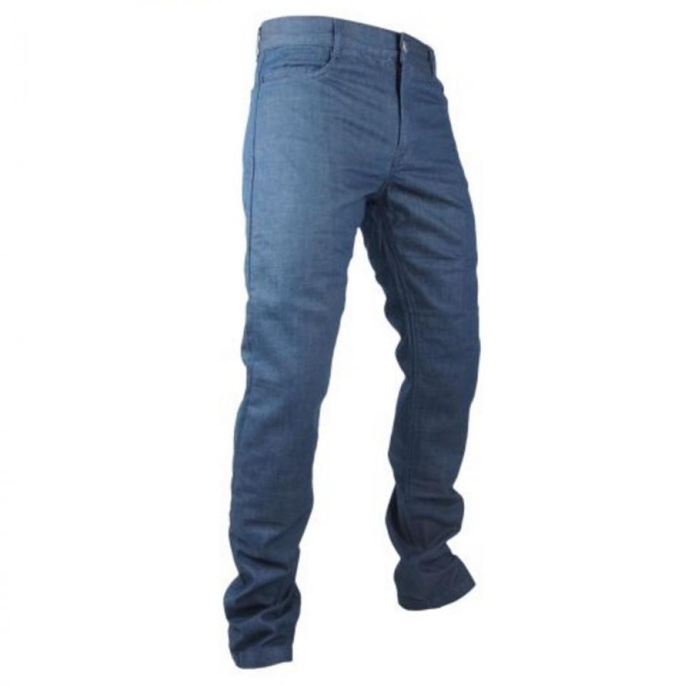 Pantalon jean bleu pour moto route Overlap Street Pétrol Taille 36 protection CE