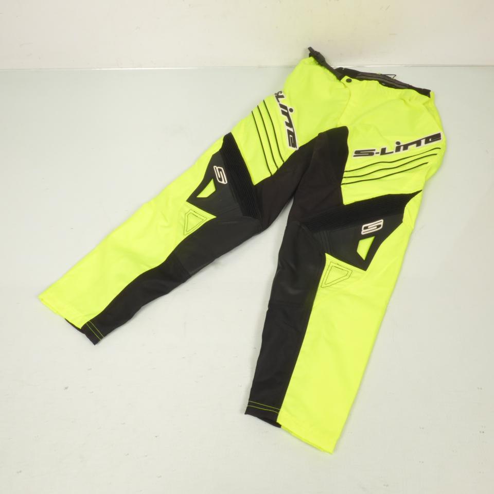 Pantalon de moto cross jaune fluo et noir S-Line taille 42 Neuf US 32