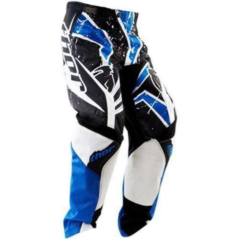 Pantalon de moto cross MX bleu pour enfant Taille 36 12 ans Thor Wedge 2903-0951