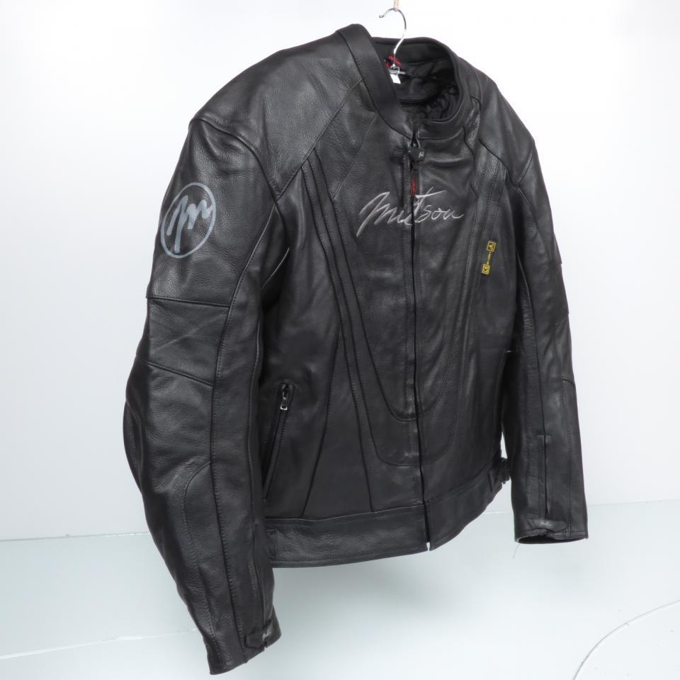 Blouson veste moto cuir route Mitsou Taille XXL homologué CE Super Sport noir