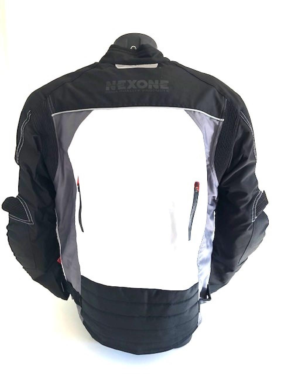 Blouson pour moto Nexone Giovanni taille S noir/rouge/blanc dorsale homologué CE Neuf