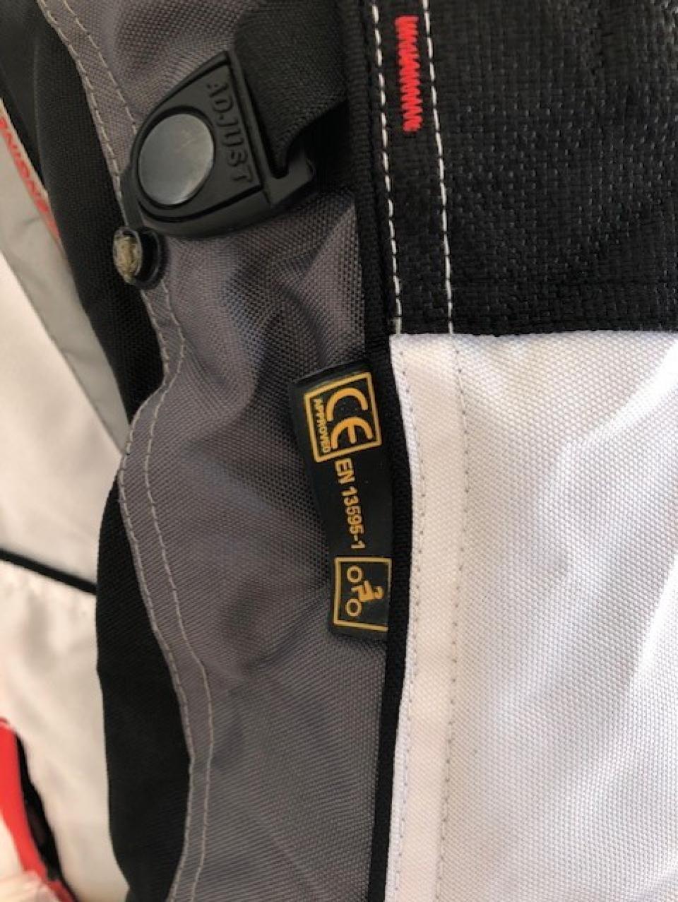 Blouson pour moto Nexone Giovanni taille S noir/rouge/blanc dorsale homologué CE Neuf