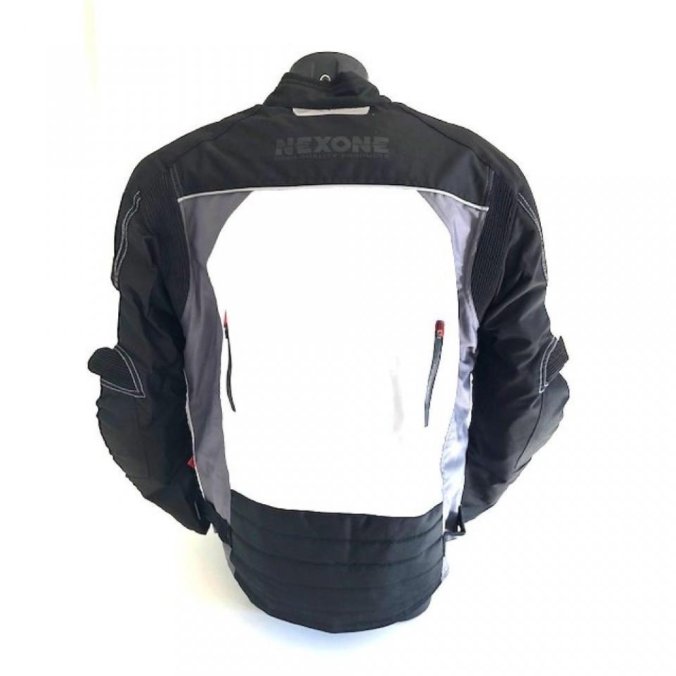 Blouson moto Nexone Giovanni taille L noir/rouge/blanc dorsale homologué CE pour homme Neuf